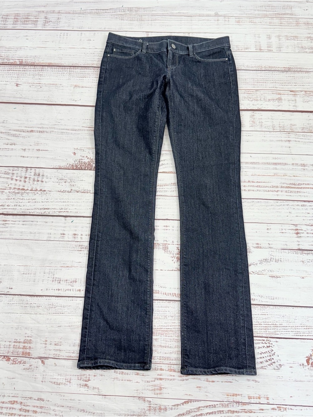 Ann Taylor Women’s size 4 Modern Fit Slim Straight Dark Wash Jeans - Picture 7 of 11